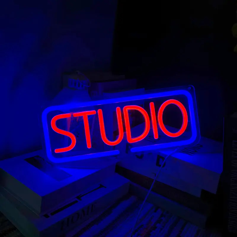 "STUDIO" LED Neon Sign – USB Powered