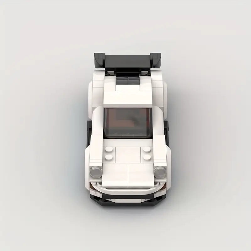 White Porsche 911 Classic Supercar Building Set