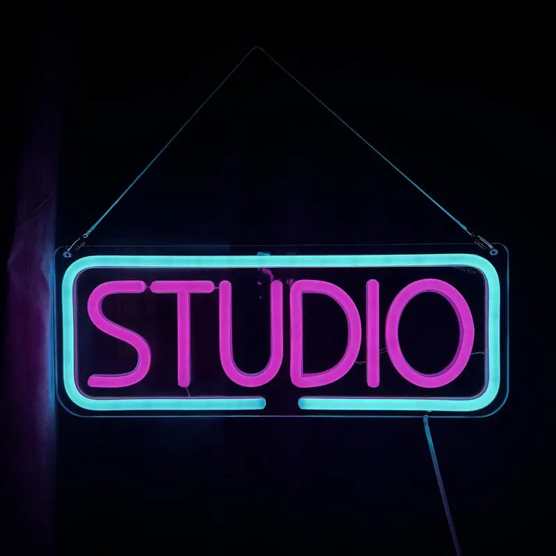 "STUDIO" LED Neon Sign – USB Powered