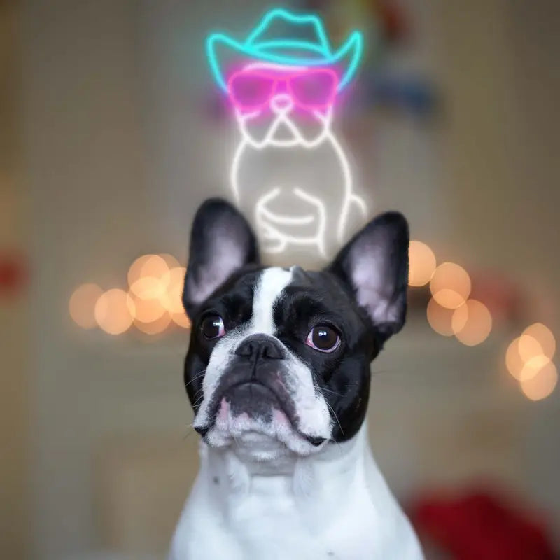 Adorable Barking Puppy LED Neon Sign – Colorful USB Night Light for Pet Lovers