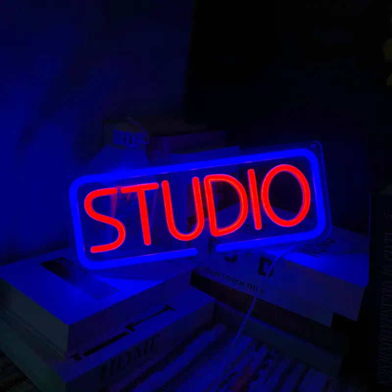 "STUDIO" LED Neon Sign – USB Powered