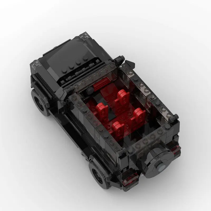 408-Piece Black Classic G-Wagon G63 Racing Car Building Block Set