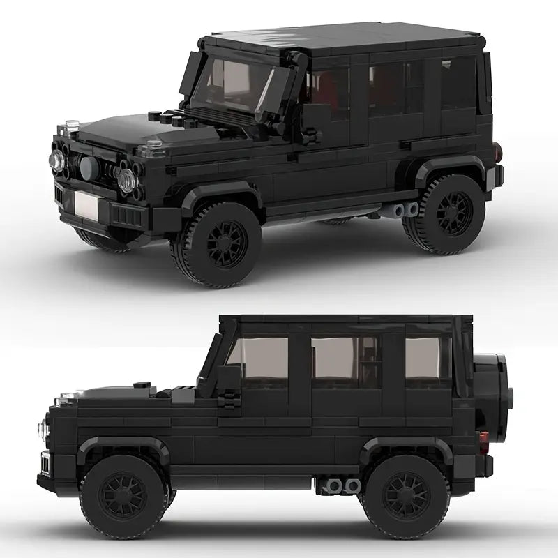 408-Piece Black Classic G-Wagon G63 Racing Car Building Block Set