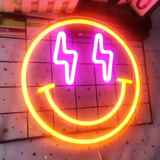 Orange-Pink LED Neon Sign Light – USB Powered