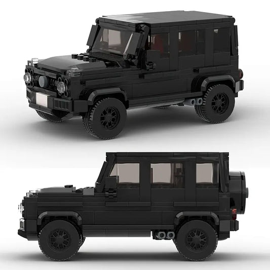 408-Piece Black Classic G-Wagon G63 Racing Car Building Block Set